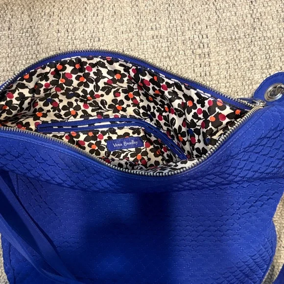 Vera Bradley Royal Blue Quilted Shoulder Bag - Picture 4 of 7